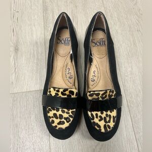 Sofft Shoe Black and Tan Parkdale High Heels